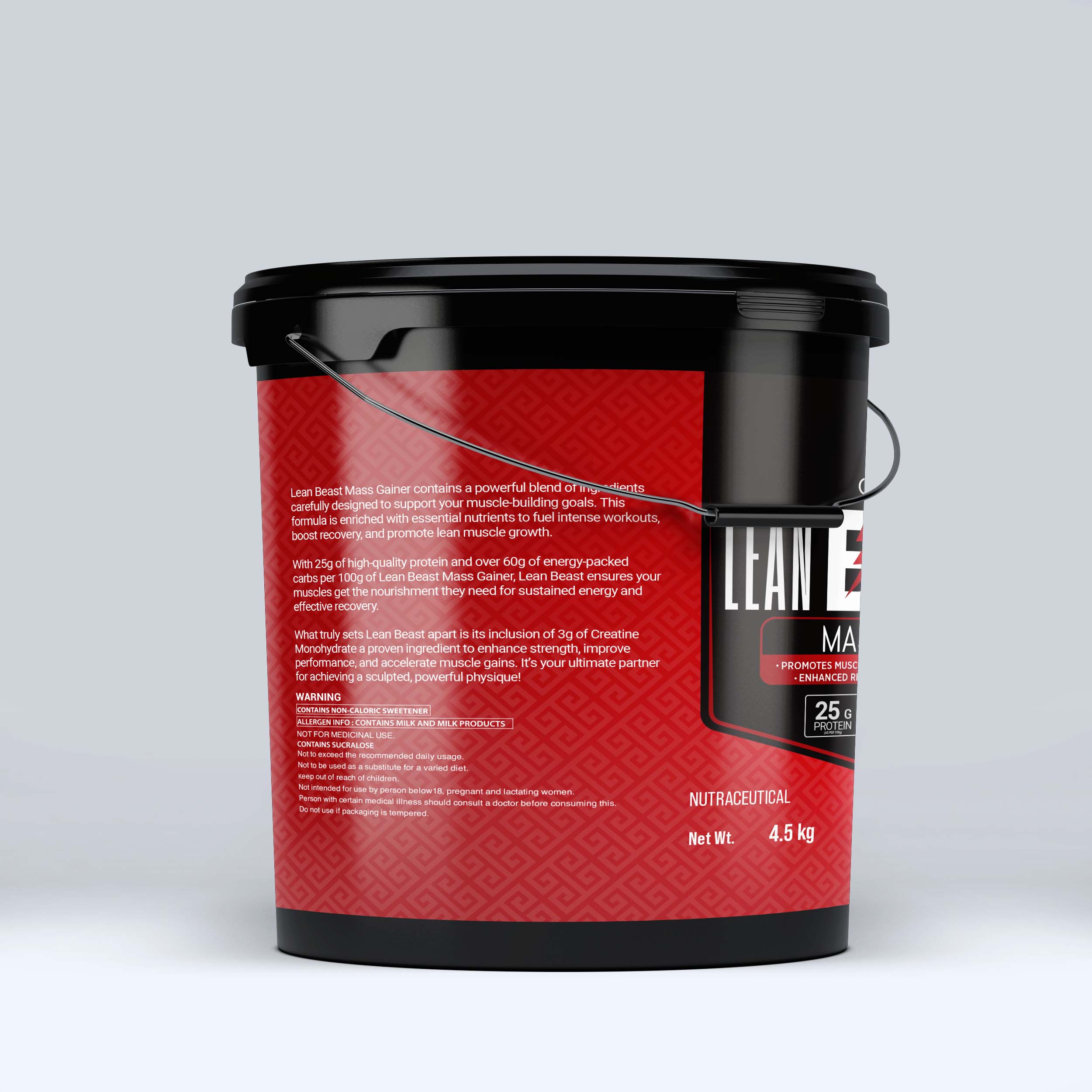 One Whey Lean Beast Mass Gainer – Choco Buzz | 4.5 kg | 25g Protein