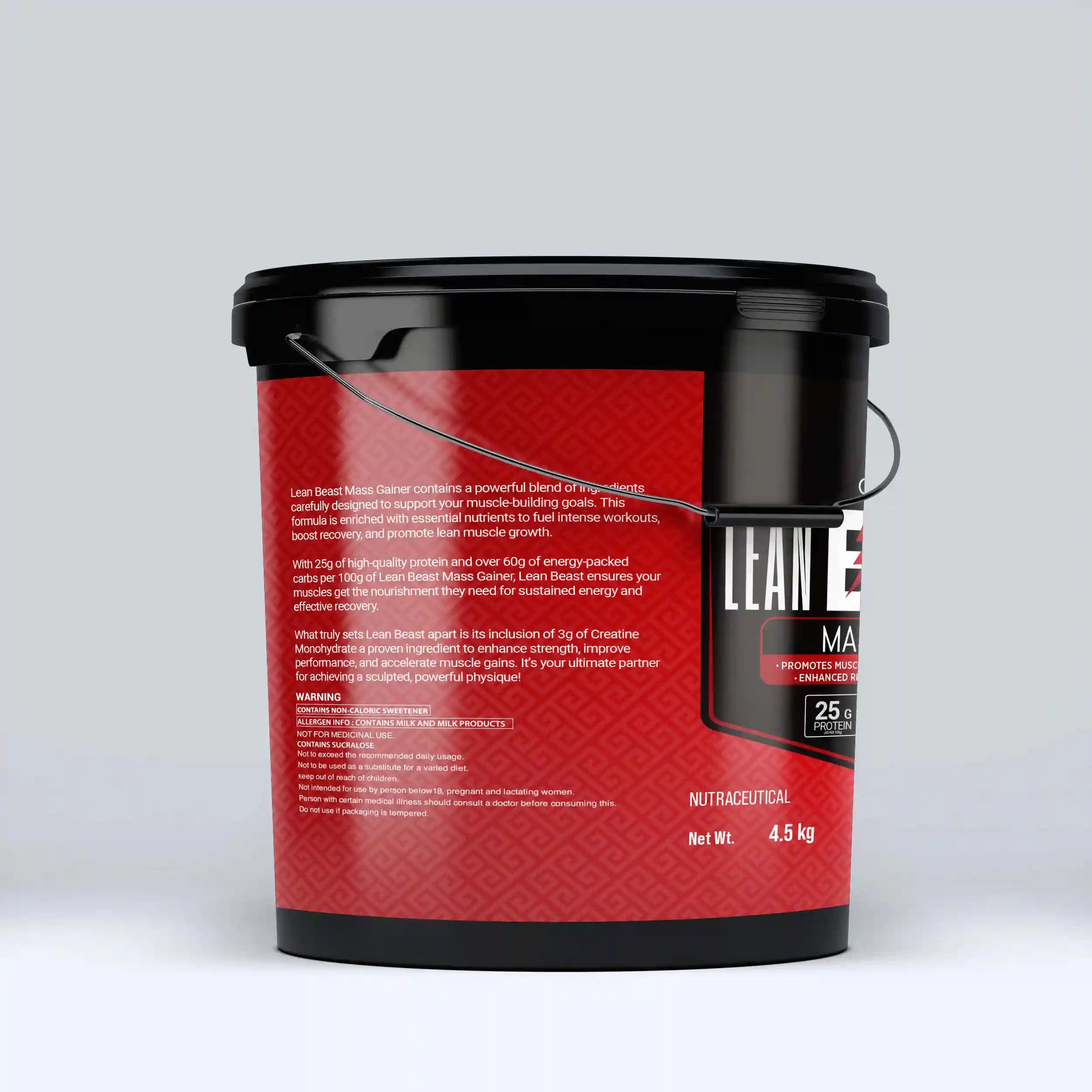 One Whey Lean Beast Mass Gainer – Choco Buzz | 4.5 kg | 25g Protein